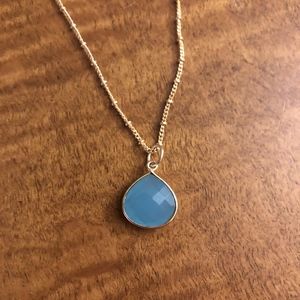 URBAN OUTFITTERS: TURQUOISE/GOLD NECKLACE